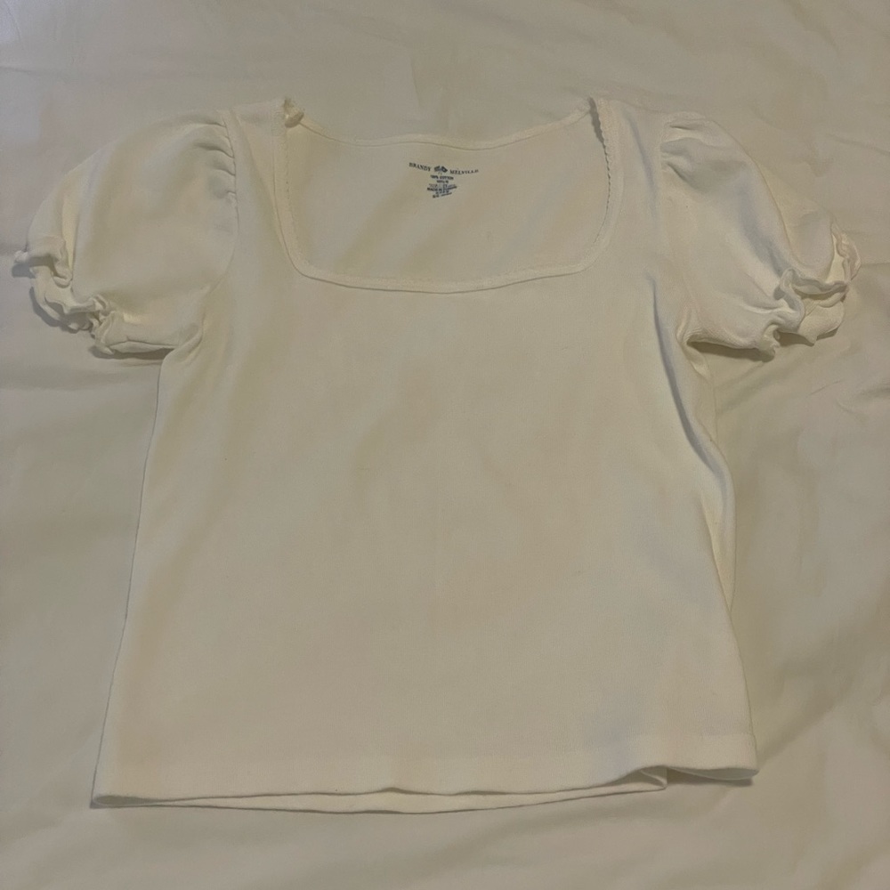 Brandy puff sleeve tee